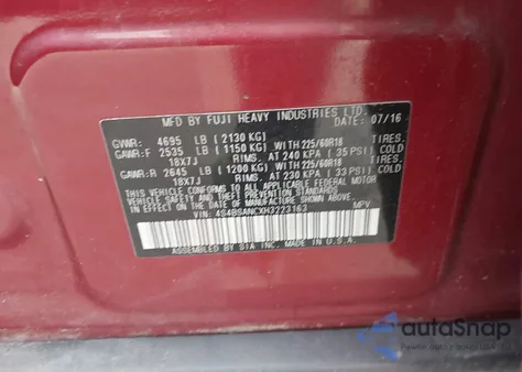 2017 Subaru Outback 2.5I Limited from USA, damaged, VIN 4S4BSANCXH3223163